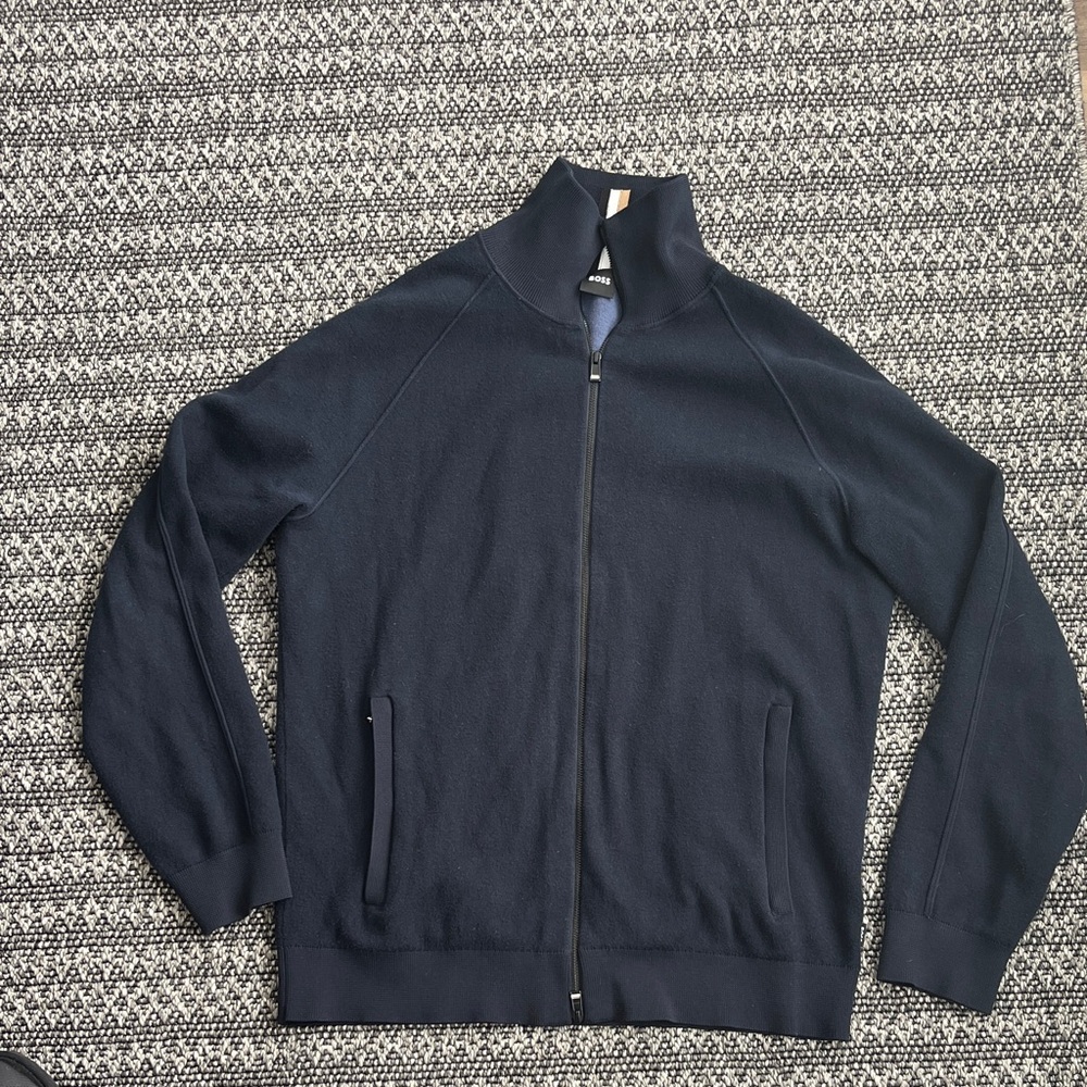 Hugo Boss Cotton/Wool Zip Up